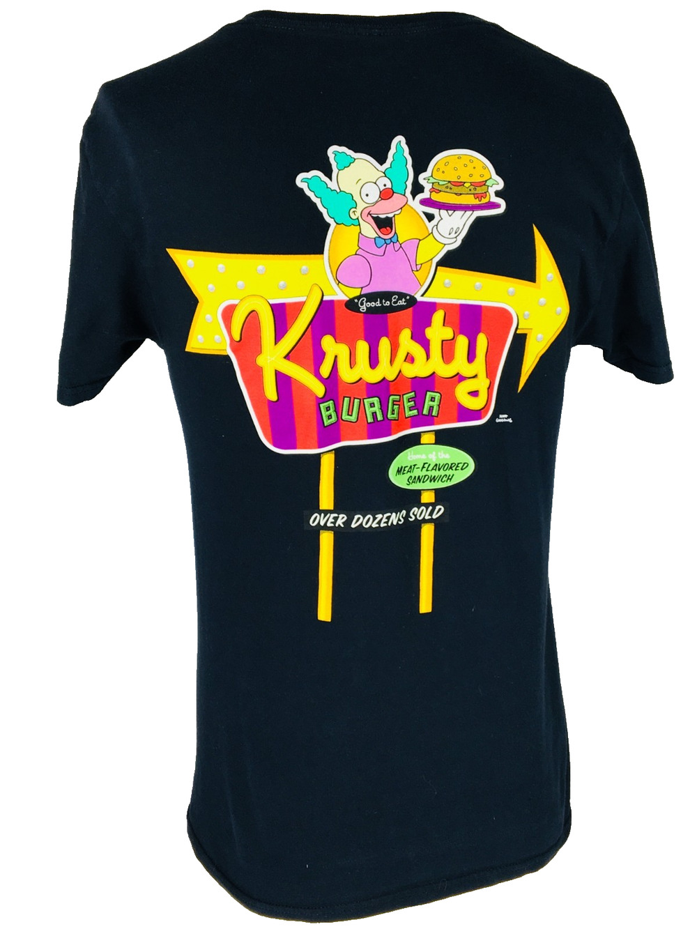 The Simpsons Krusty Burger 100% Cotton Short Sleeve T Shirt Size M